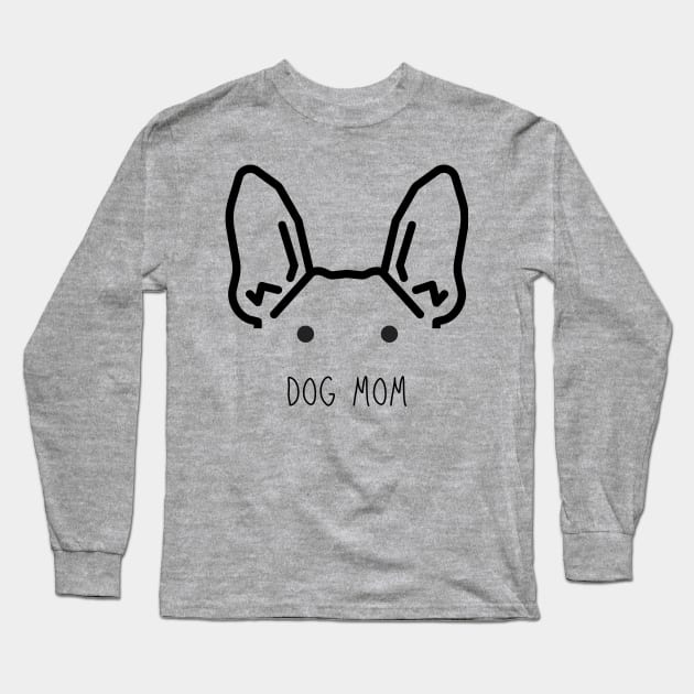 Dog Mom Long Sleeve T-Shirt by Mrs. Honey's Hive